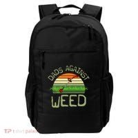 Dads Against Weed Funny Gardening Lawn Mowing FatherS Day Backpack thumb 0