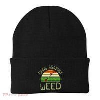 Dads Against Weed Funny Gardening Lawn Mowing FatherS Day Beanie thumb 0