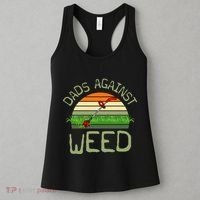 Dads Against Weed Funny Gardening Lawn Mowing FatherS Day Women's Tank Top thumb 3