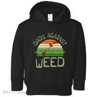 Dads Against Weed Funny Gardening Lawn Mowing FatherS Day Toddler Hoodie thumb 0