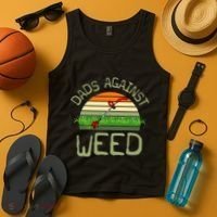 Dads Against Weed Funny Gardening Lawn Mowing FatherS Day Tank Top thumb 4