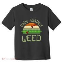 Dads Against Weed Funny Gardening Lawn Mowing FatherS Day Toddler T-Shirt thumb 0