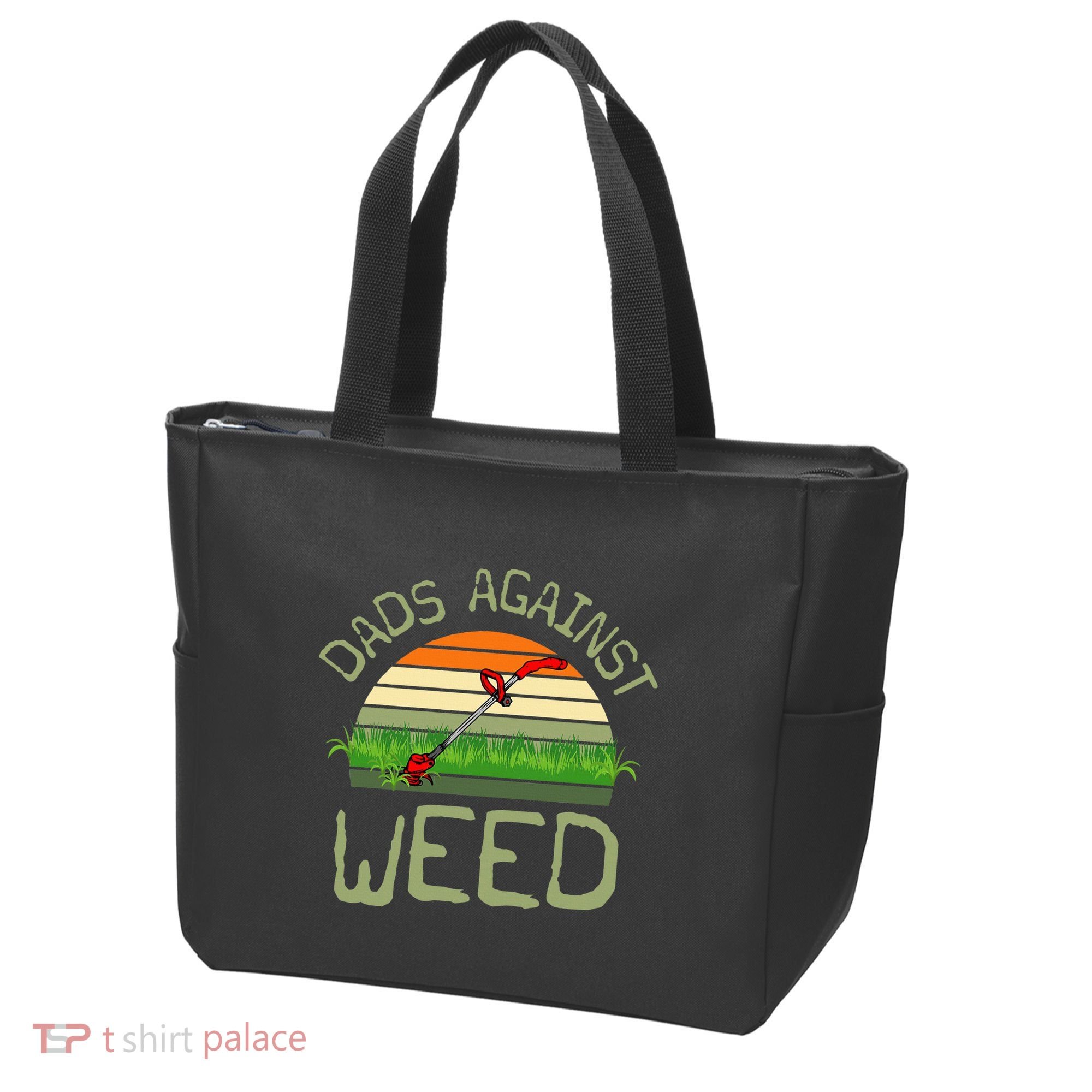 Dads Against Weed Funny Gardening Lawn Mowing FatherS Day Tote Bag