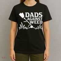 Dads Against Weed | Gardening Dad Joke Lawn Mowing Funny Dad T-Shirt thumb 4