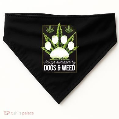 Dogs And Weed USA-Made Doggie Bandana