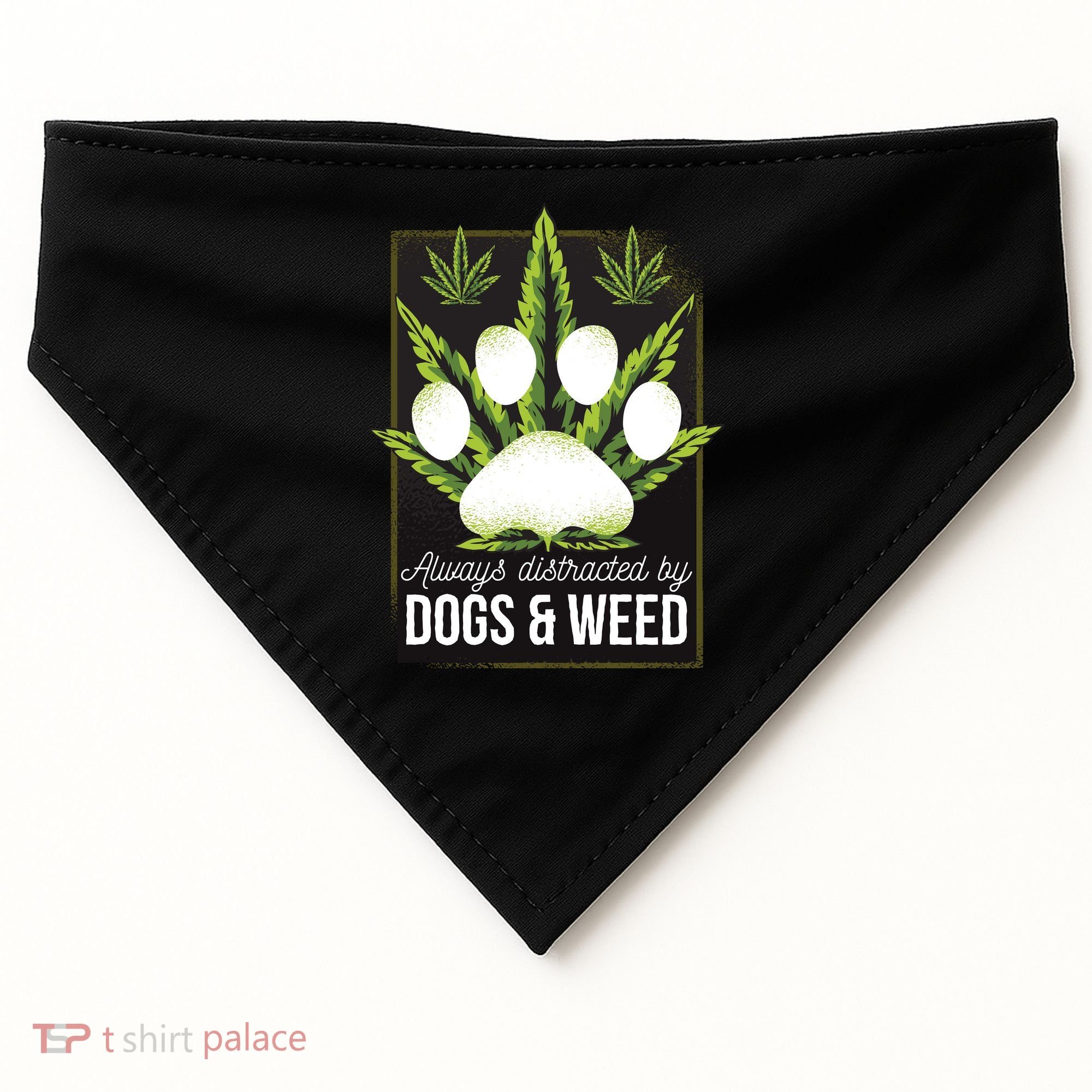Dogs And Weed USA-Made Doggie Bandana