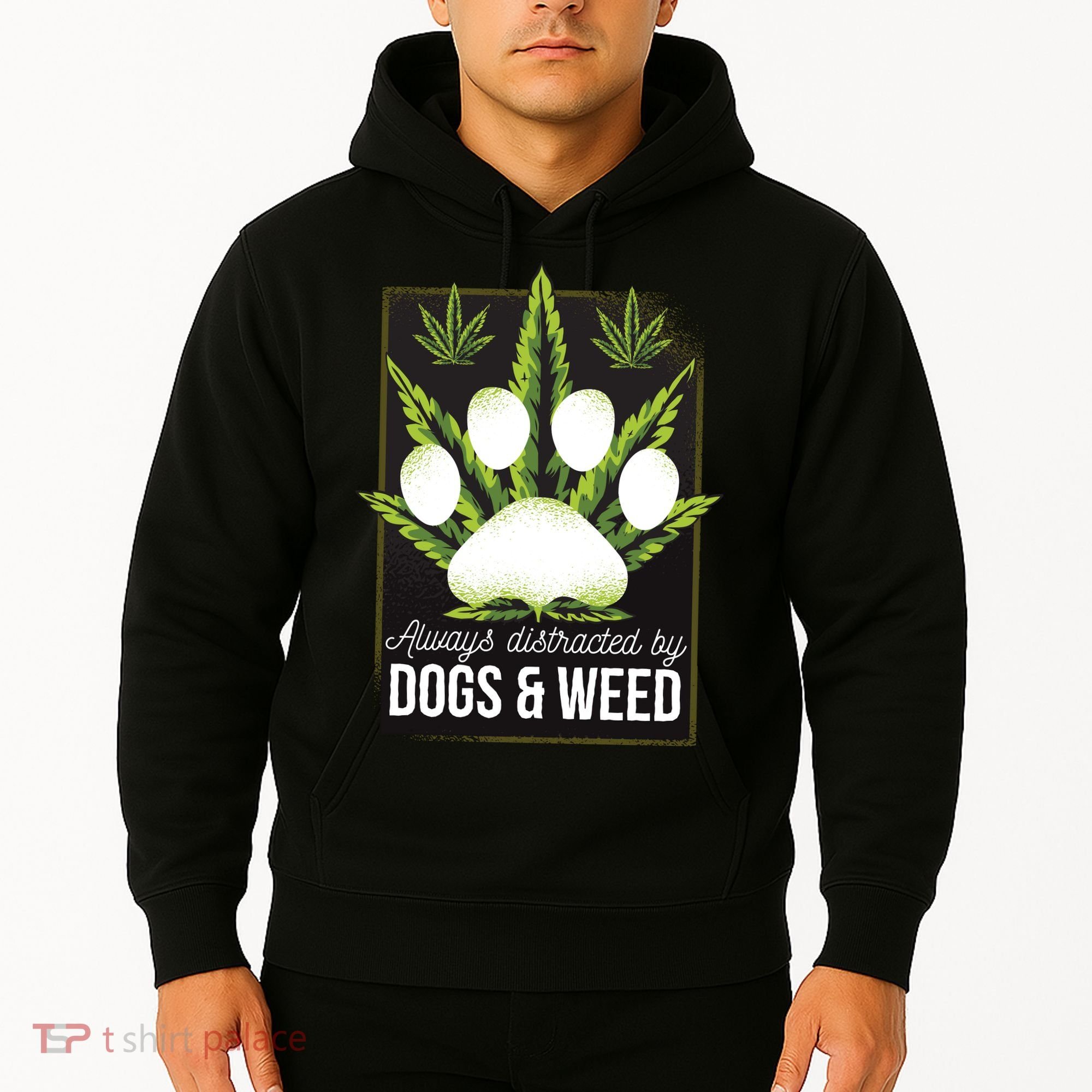 Dogs And Weed Hoodie