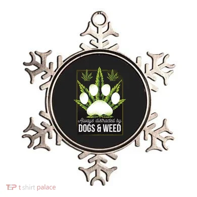 Dogs And Weed Ornament