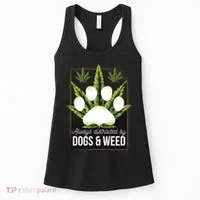Dogs And Weed Women's Tank Top thumb 0