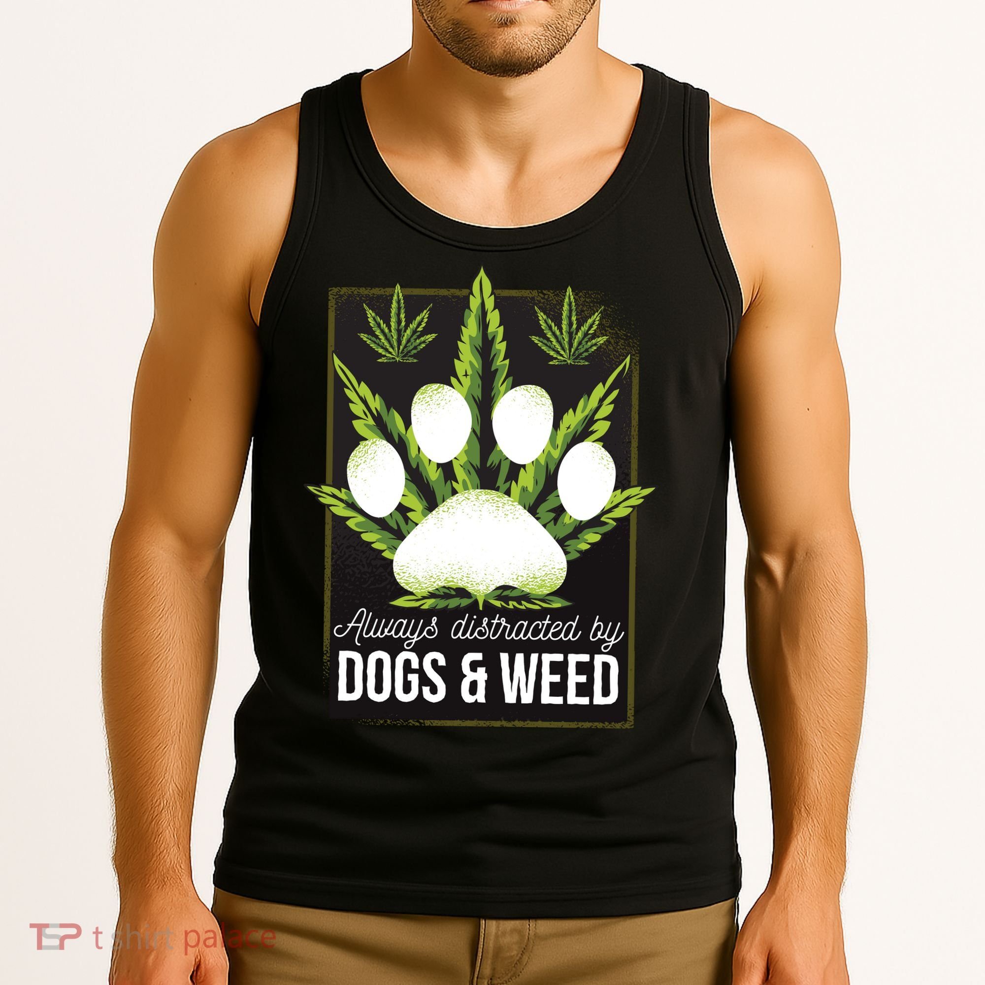 Dogs And Weed Tank Top