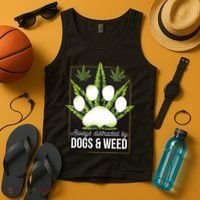 Dogs And Weed Tank Top thumb 4