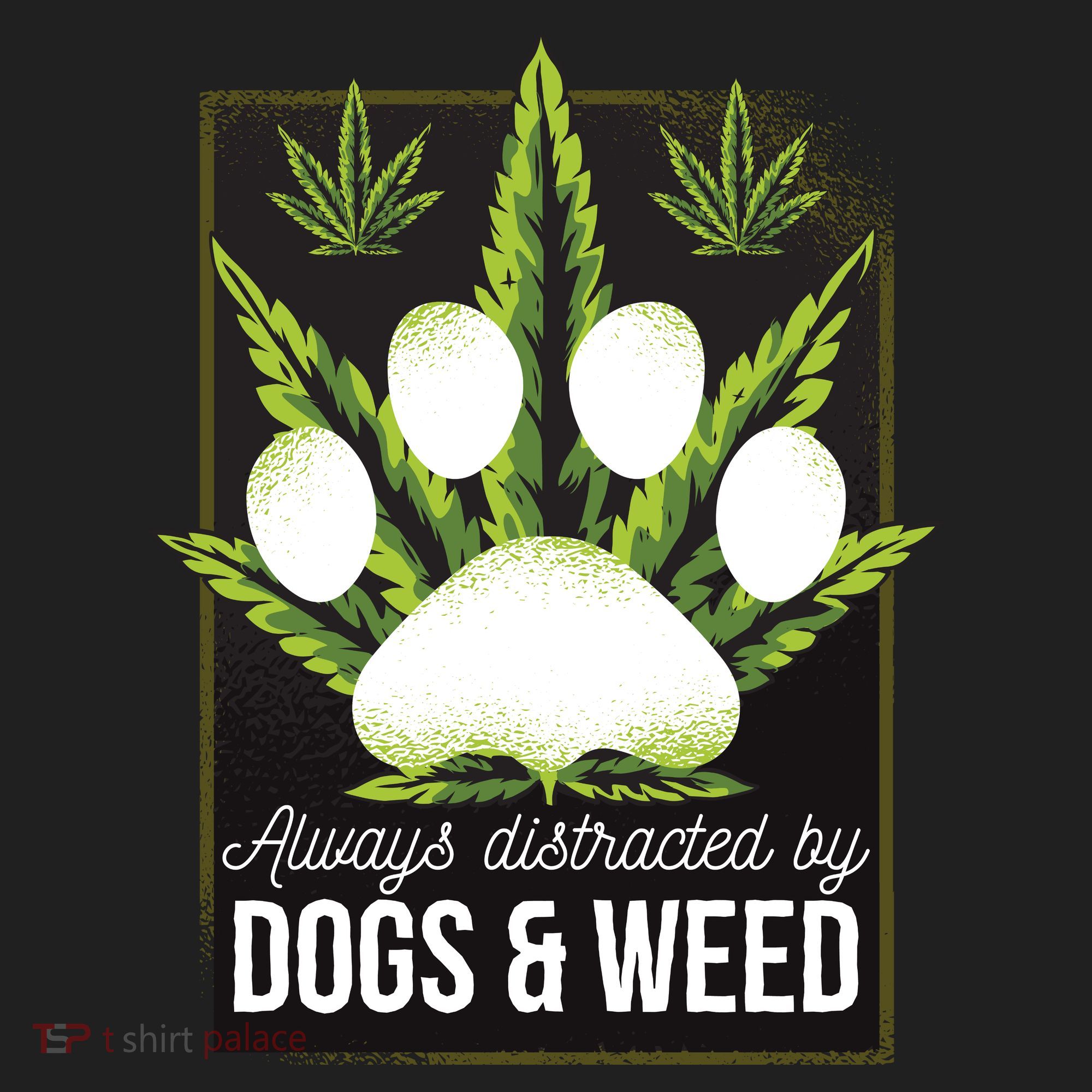 Dogs And Weed Golf Towel