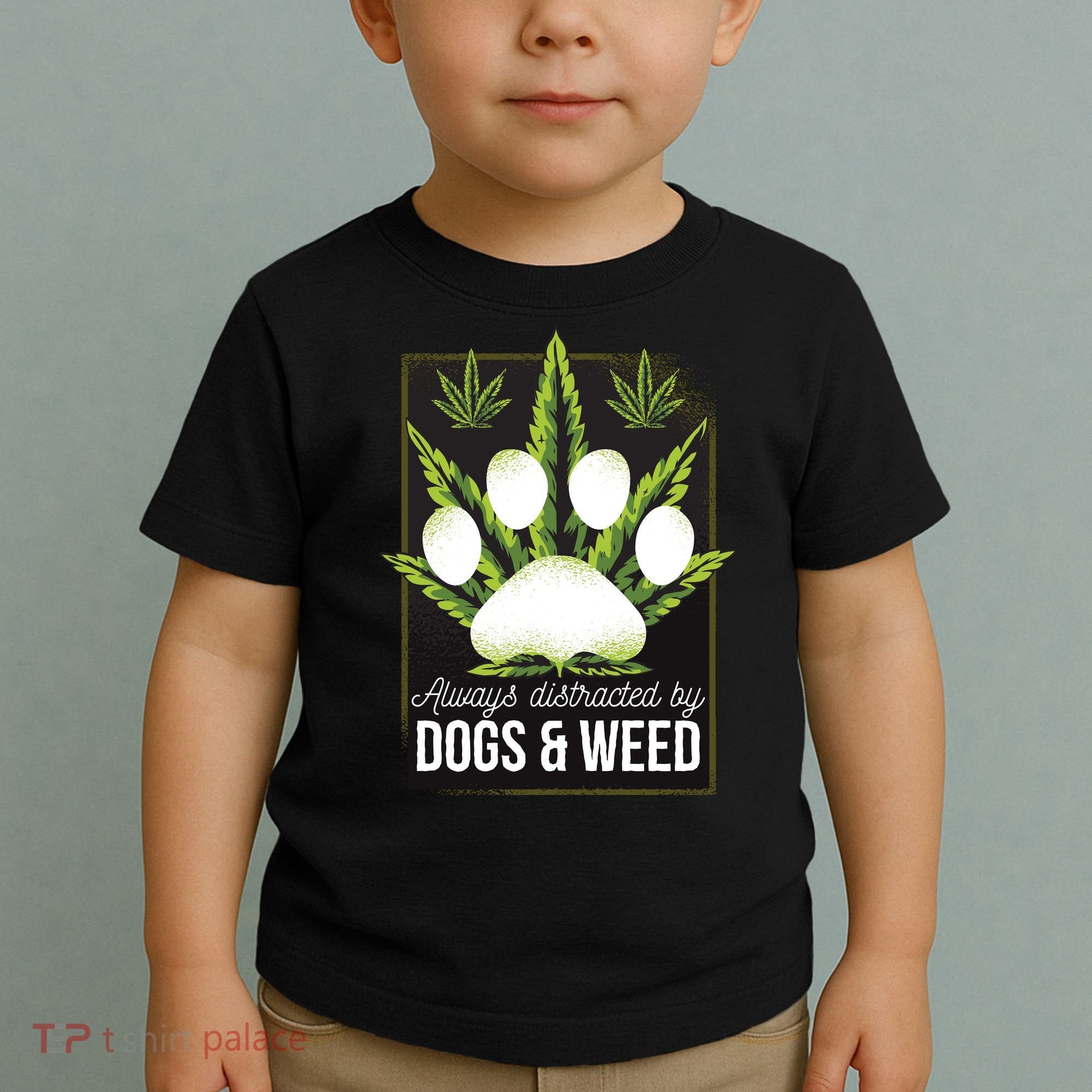 Dogs And Weed Toddler T-Shirt