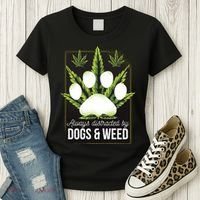 Dogs And Weed Women's T-Shirt thumb 3