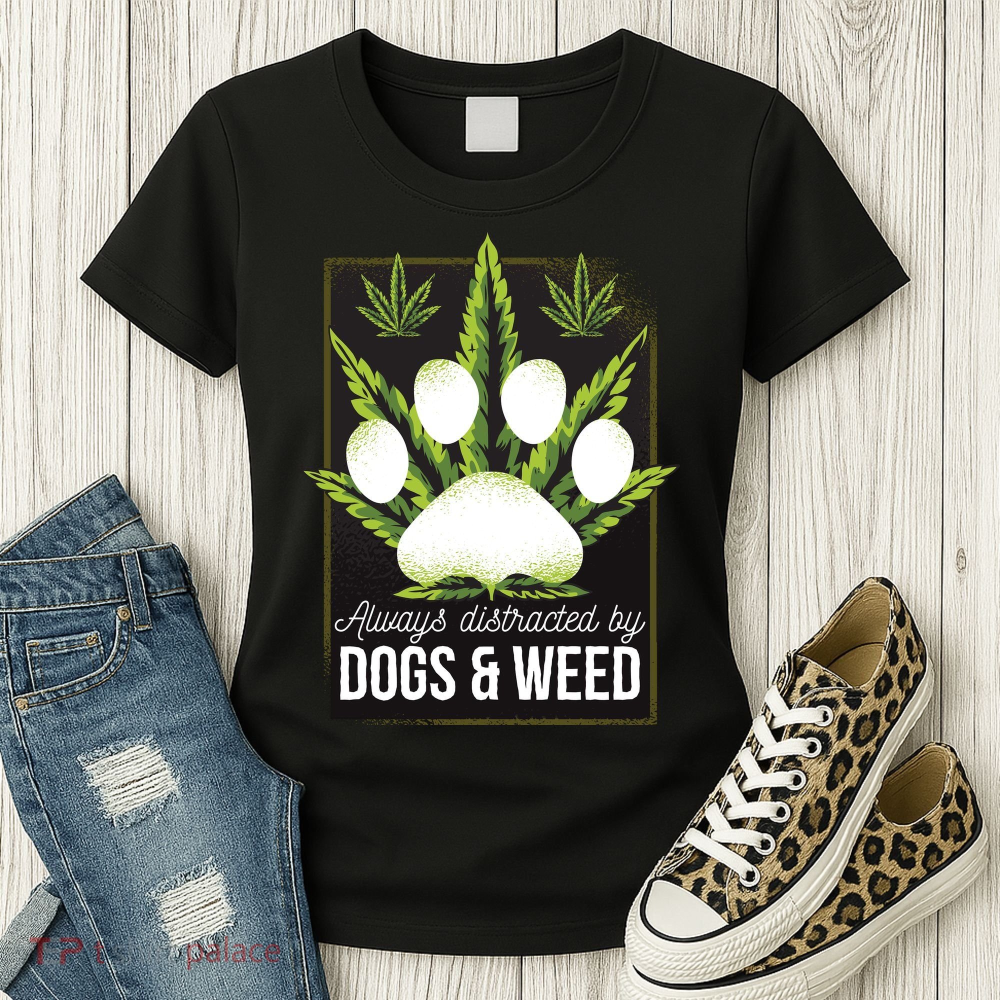 Dogs And Weed Women's T-Shirt