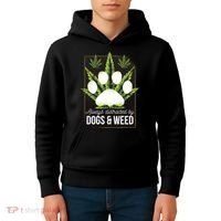 Dogs And Weed Kids Hoodie thumb 4