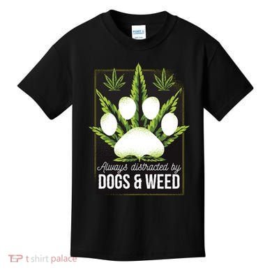 Dogs And Weed Kids T-Shirt