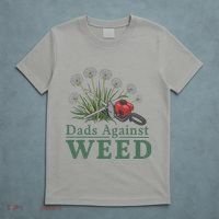 Dads Against Weed Funny Gardening Lawn Mowing Fathers T-Shirt thumb 5