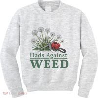 Dads Against Weed Funny Gardening Lawn Mowing Fathers Kids Sweatshirt thumb 0