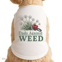 Dads Against Weed Funny Gardening Lawn Mowing Fathers Doggie Tank thumb 0
