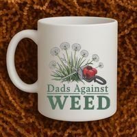 Dads Against Weed Funny Gardening Lawn Mowing Fathers Coffee Mug thumb 2