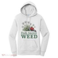 Dads Against Weed Funny Gardening Lawn Mowing Fathers Women's Hoodie thumb 0