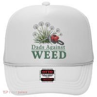 Dads Against Weed Funny Gardening Lawn Mowing Fathers Hat thumb 0