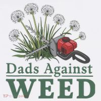 Dads Against Weed Funny Gardening Lawn Mowing Fathers Women's T-Shirt thumb 6