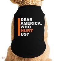 Dear America Who Hurt Us Doggie Tank thumb 0