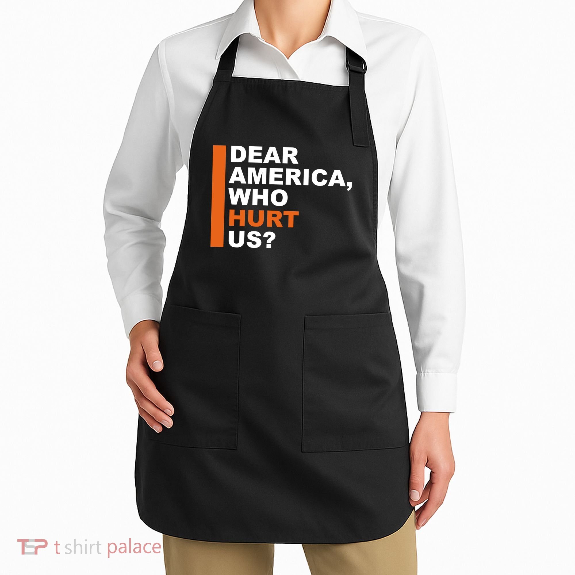 Dear America Who Hurt Us Apron