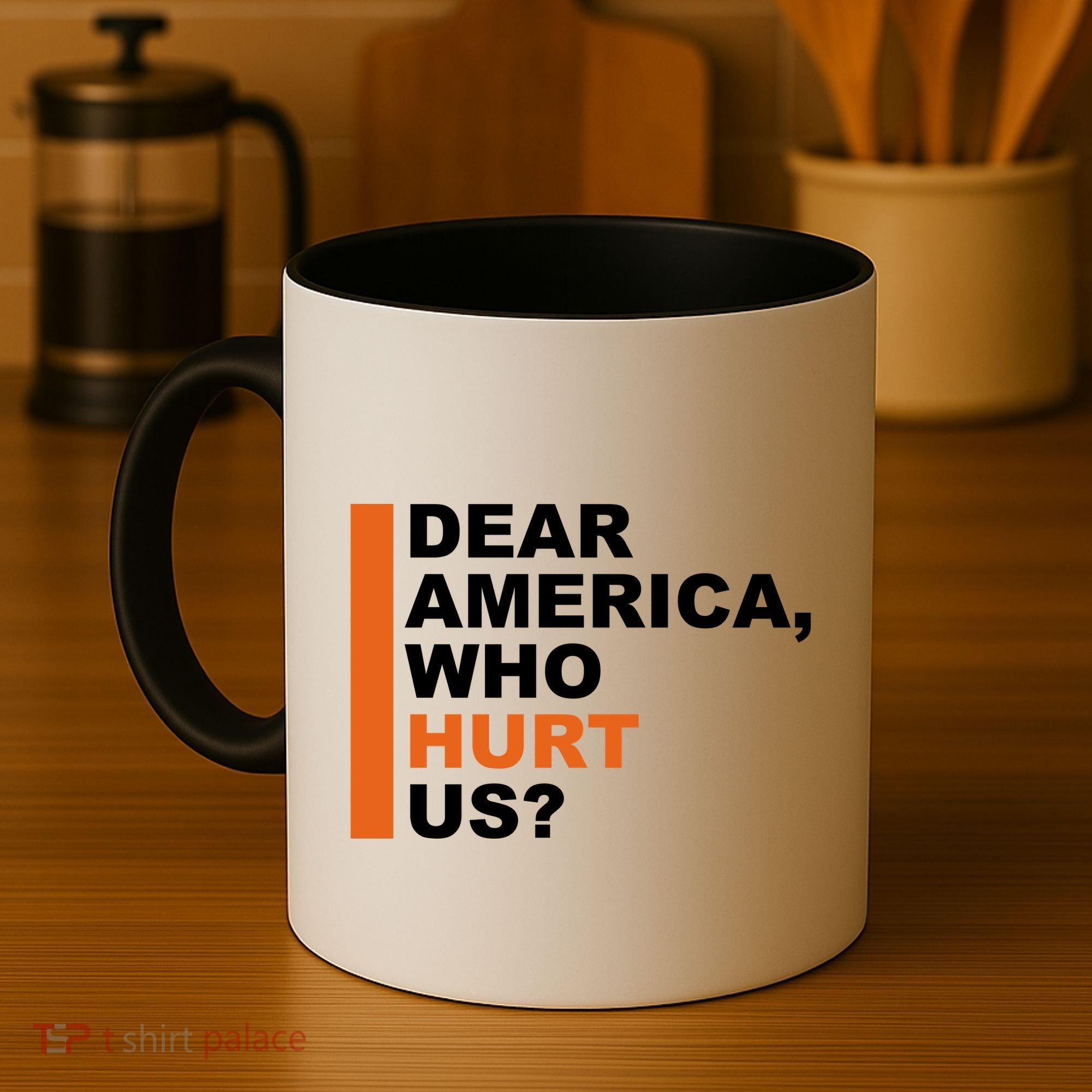 Dear America Who Hurt Us Coffee Mug
