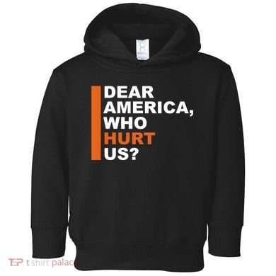 Dear America Who Hurt Us Toddler Hoodie
