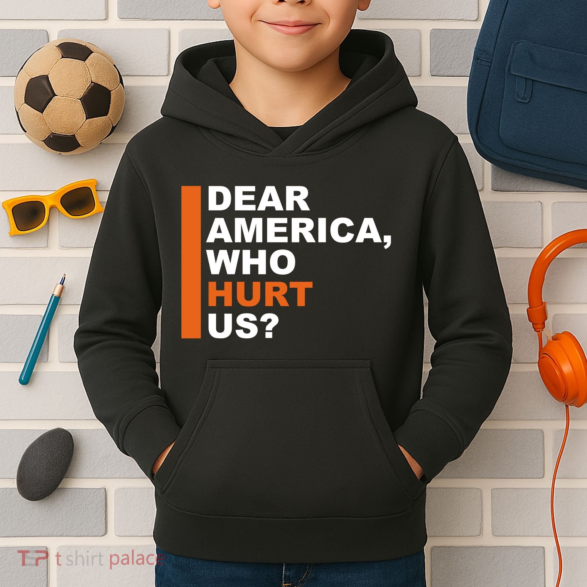 Dear America Who Hurt Us Kids Hoodie