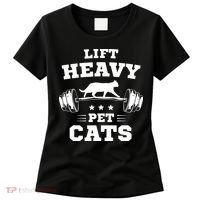 Deadlifts And Weights Or Gym For Lift Heavy. Pet Cats. Women's T-Shirt thumb 0