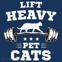 Deadlifts And Weights Or Gym For Lift Heavy. Pet Cats. Premium Mousepad thumb 1