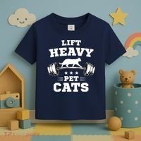Deadlifts And Weights Or Gym For Lift Heavy. Pet Cats. Premium Toddler T-Shirt thumb 3