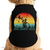 Dads Against Weed Funny Gardening Lawn Mowing Fathers Doggie Tank thumb 0