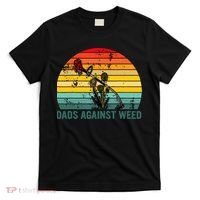 Dads Against Weed Funny Gardening Lawn Mowing Fathers T-Shirt thumb 0
