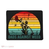 Dads Against Weed Funny Gardening Lawn Mowing Fathers Mousepad thumb 0