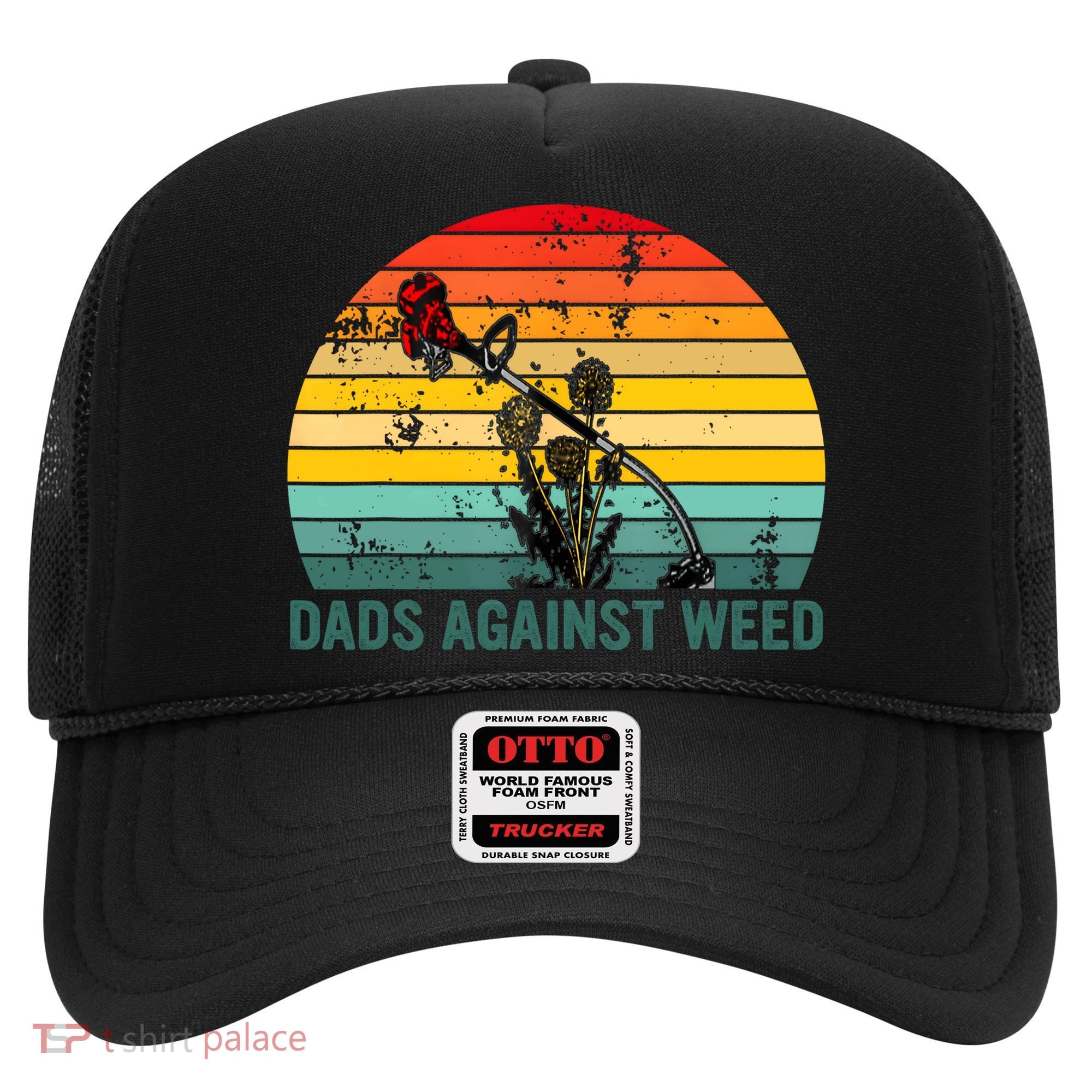 Dads Against Weed Funny Gardening Lawn Mowing Fathers Hat