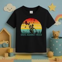 Dads Against Weed Funny Gardening Lawn Mowing Fathers Toddler T-Shirt thumb 3