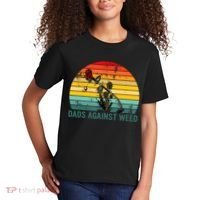 Dads Against Weed Funny Gardening Lawn Mowing Fathers Kids T-Shirt thumb 2