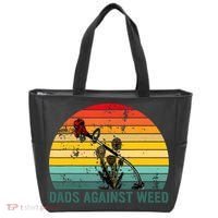 Dads Against Weed Funny Gardening Lawn Mowing Fathers Tote Bag thumb 0