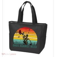 Dads Against Weed Funny Gardening Lawn Mowing Fathers Tote Bag thumb 3