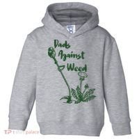 Dads Against Weed Funny Gardening Lawn Mowing Fathers Toddler Hoodie thumb 0