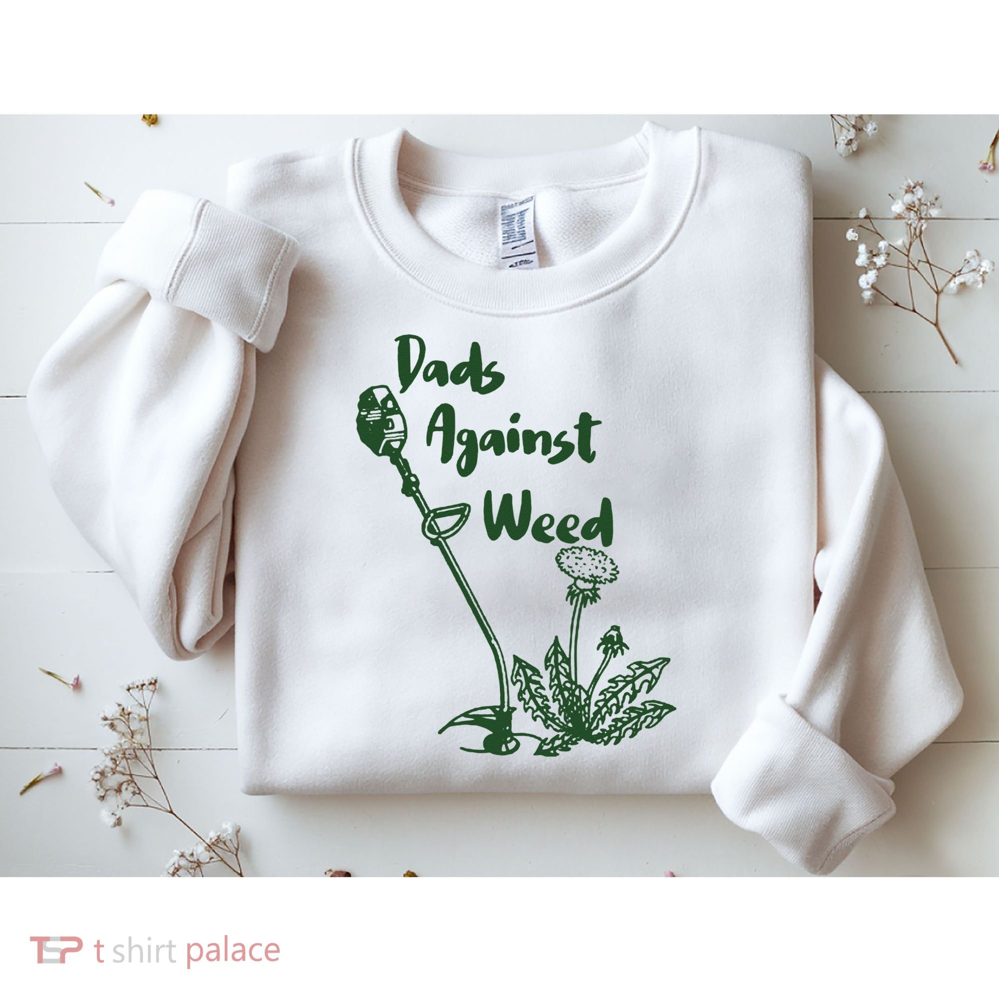 Dads Against Weed Funny Gardening Lawn Mowing Fathers Sweatshirt