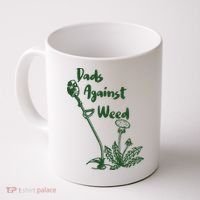 Dads Against Weed Funny Gardening Lawn Mowing Fathers Coffee Mug thumb 0