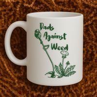 Dads Against Weed Funny Gardening Lawn Mowing Fathers Coffee Mug thumb 2