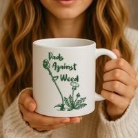 Dads Against Weed Funny Gardening Lawn Mowing Fathers Coffee Mug thumb 3