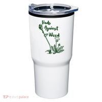 Dads Against Weed Funny Gardening Lawn Mowing Fathers Tumbler thumb 0